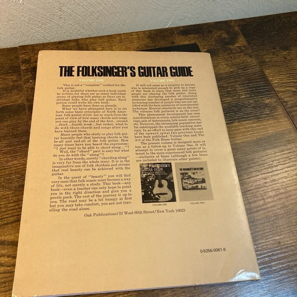 A Folksinger's Guide To Chords And Tunings‎ Sheet Music 1967 Song Book NY